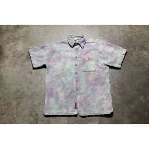 One of a Kind Vintage 90's The Territory Ahead Tie Dyed Cotton Shirt - Medium